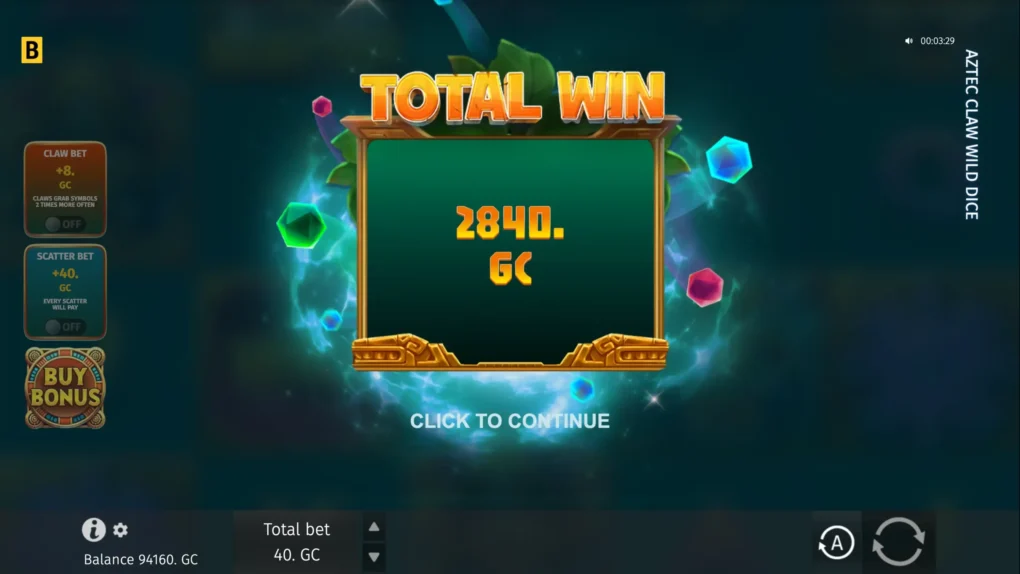 Aztec’s Claw Wild Dice - 8